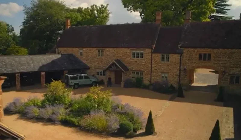 \u200bThe property itself showcases remarkable amenities befitting its substantial price tag, with the Netflix crew filming sweeping shots of an expansive driveway, equestrian facilities and outdoor pool