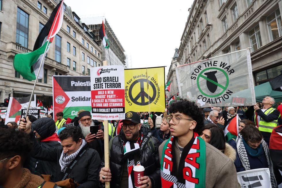 \u200bThe protest was originally meant to go to Trafalgar Square