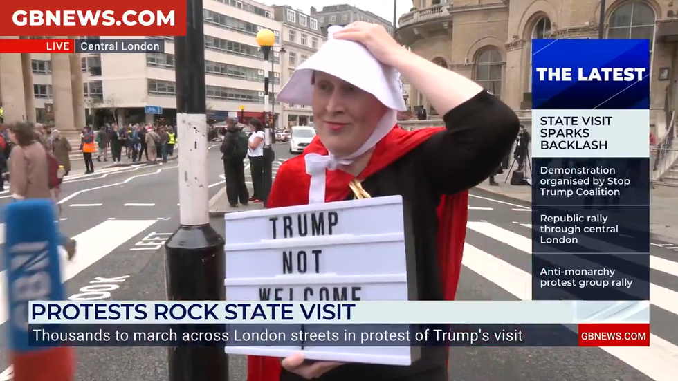 \u200bThe protester