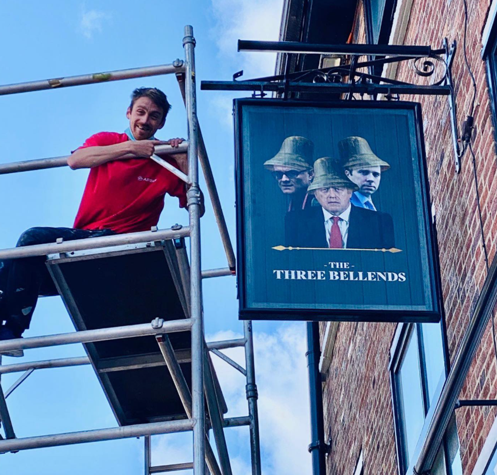 \u200bThe pub was previously renamed 'The Three Bellends'