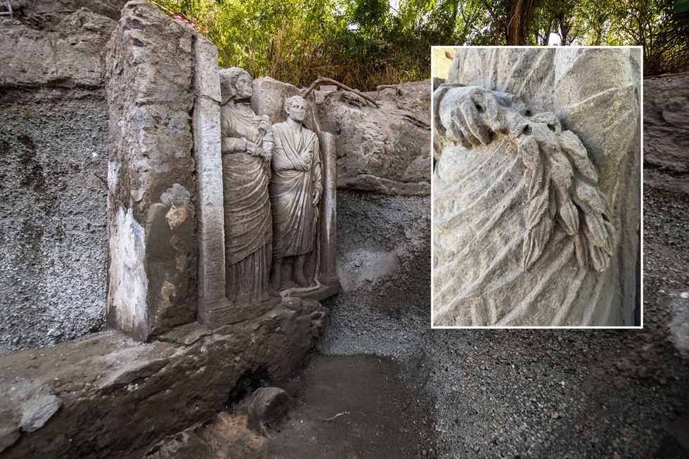 \u200bThe relics were unearthed at the Italian site