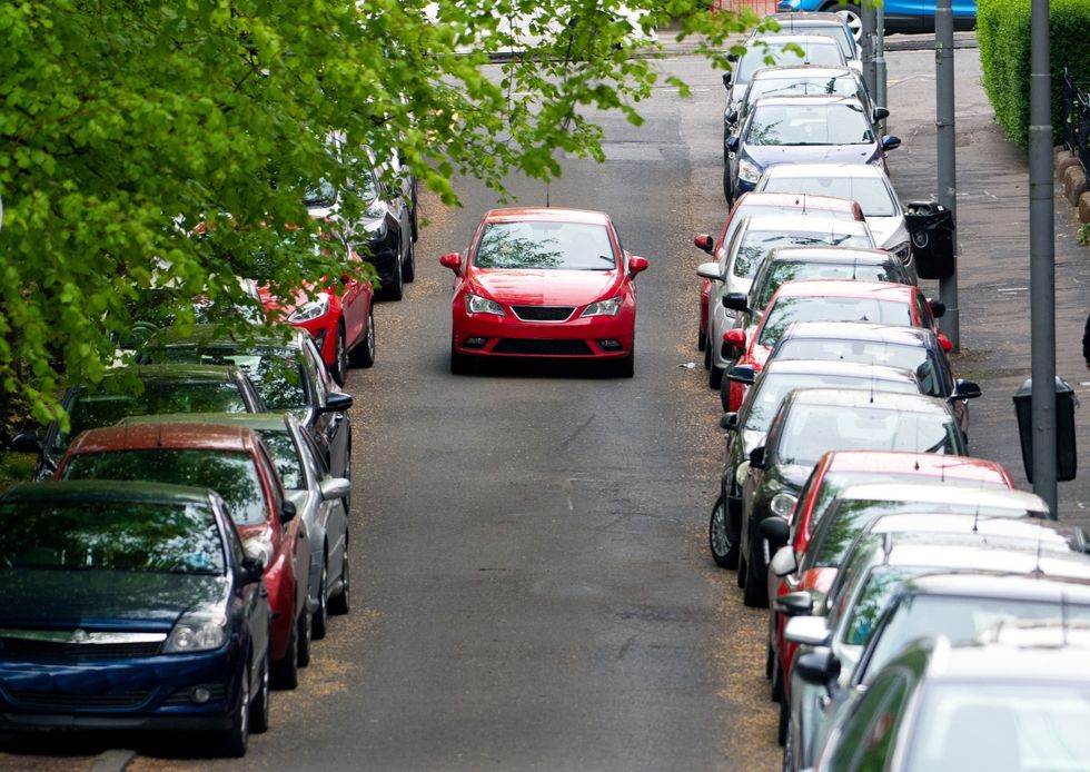 \u200bThe row broke out over the residential street (file pic)