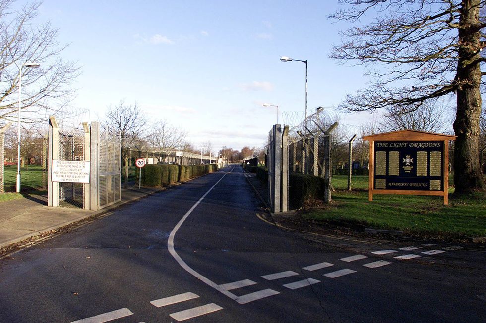\u200bThe row has broken out over the development at Robertson Barracks at Swanton Morley, Norfolk