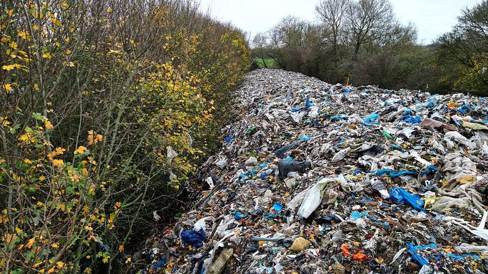 \u200bThe rubbish was dumped near the river in Oxfordshire