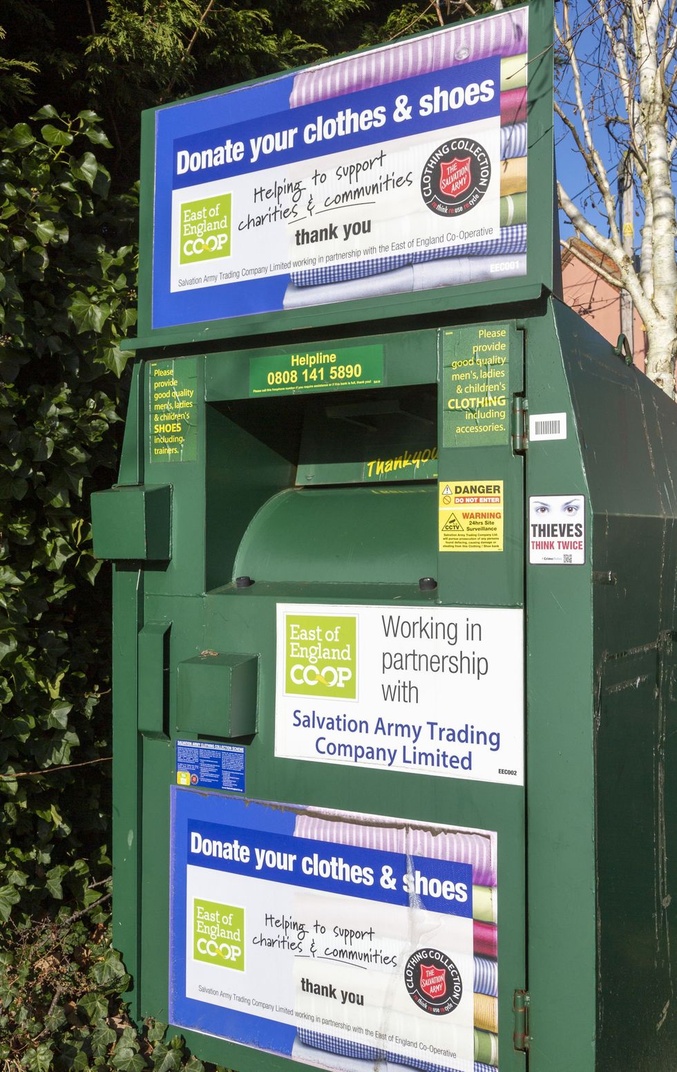 \u200bThe Salvation Army clothes bins