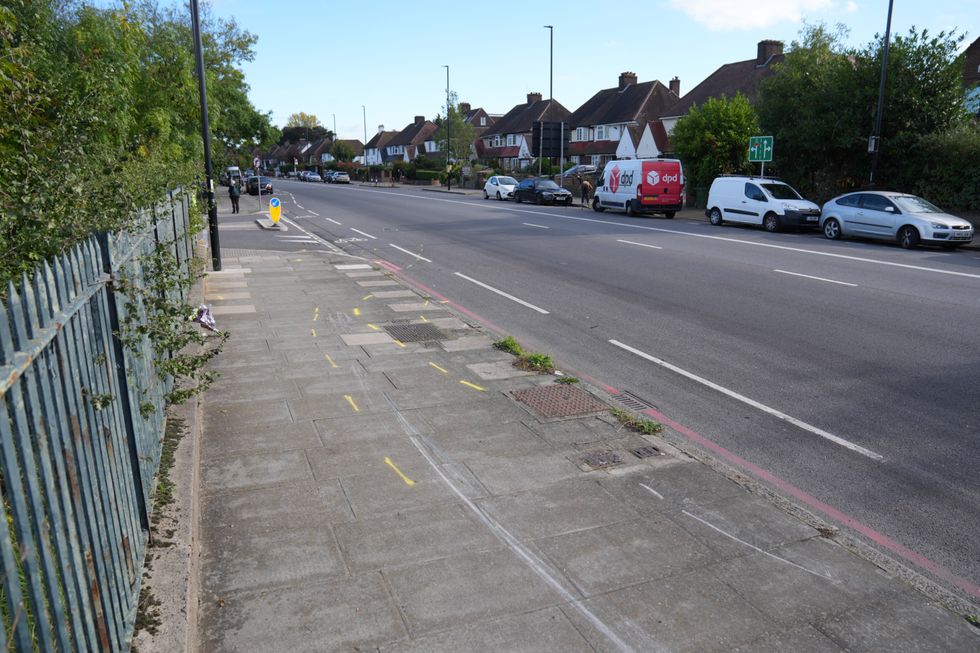 \u200bThe scene near the A20 and Kidbrooke Park Road in Eltham, south-east London