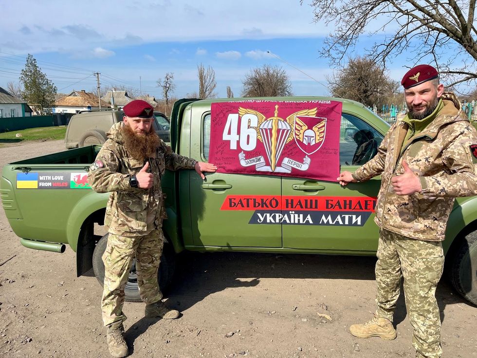 \u200bThe second vehicle was delivered to Ivan and Uri of the 46th Airmobile Brigade
