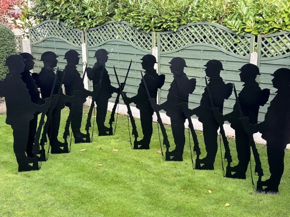 \u200bThe silhouettes were installed in Ossett