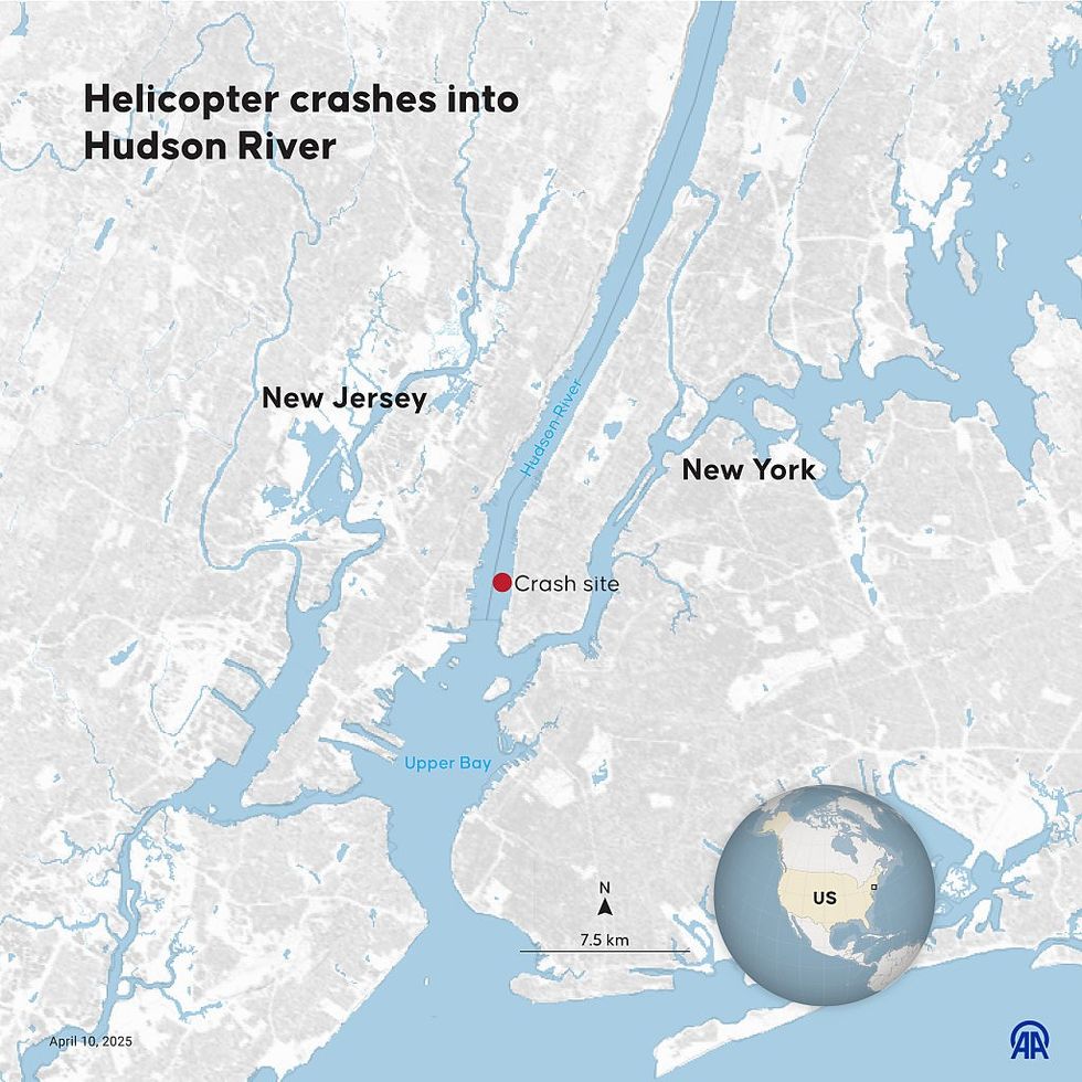 \u200bThe site of the crash site in New York