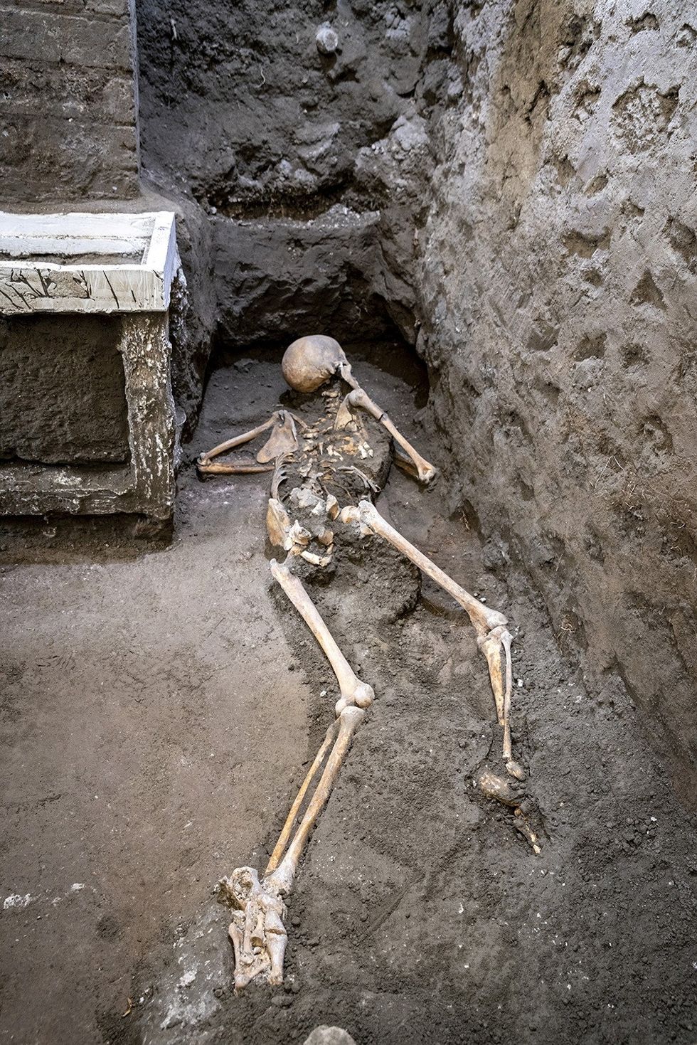 \u200bThe skeleton was discovered in an alcove