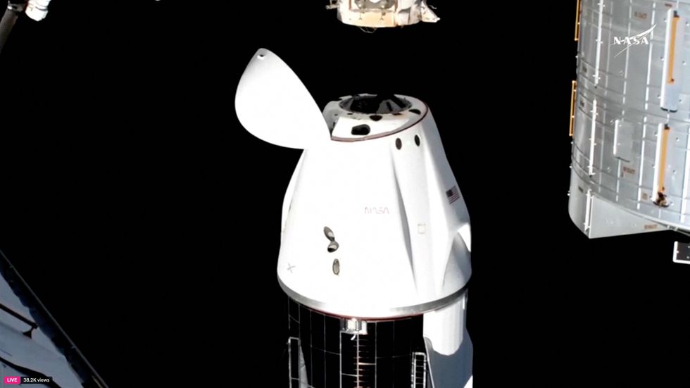 \u200bThe SpaceX flight undocks from the ISS to begin a journey to return to Earth