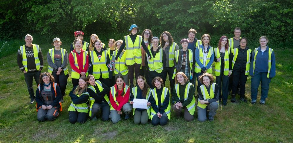 \u200bThe students at staff at the training excavation in 2025