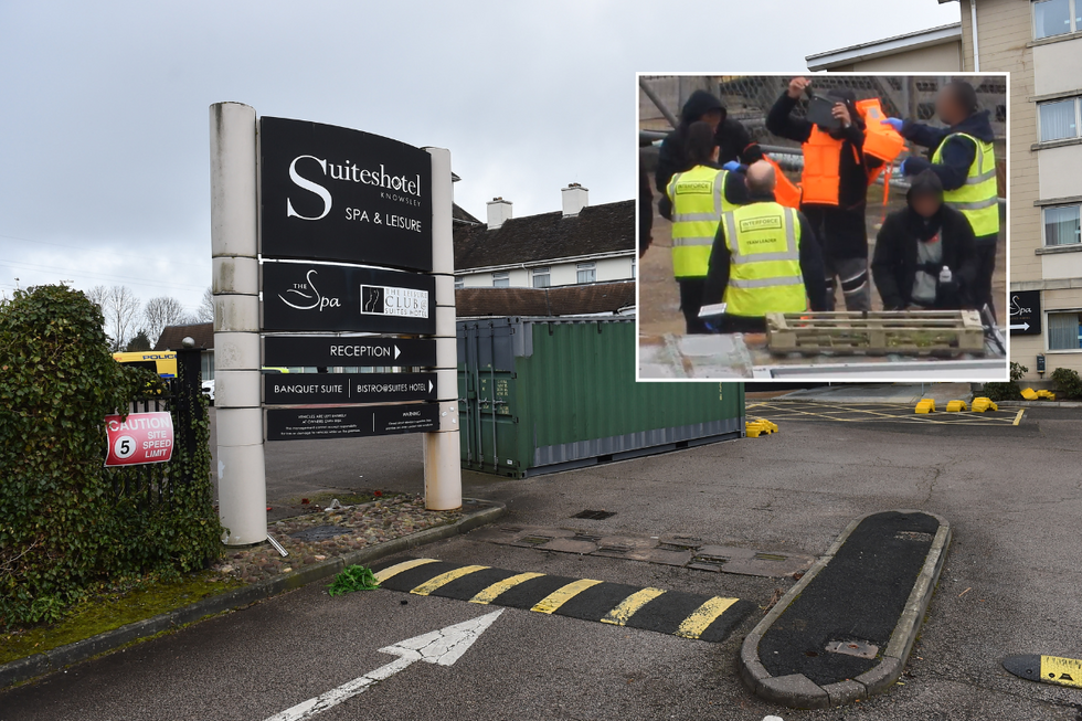 \u200bThe Suites Hotel in Knowsley, Merseyside was used as an asylum seeker hotel in 2023