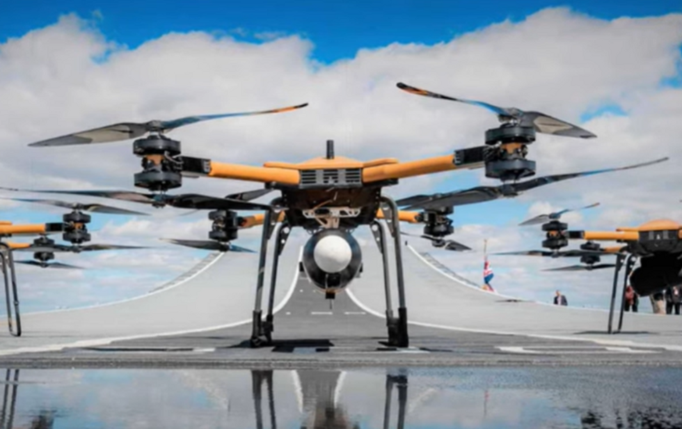 \u200bThe T-150 quadcopters have been retrofitted with 70mm laser-guided rockets