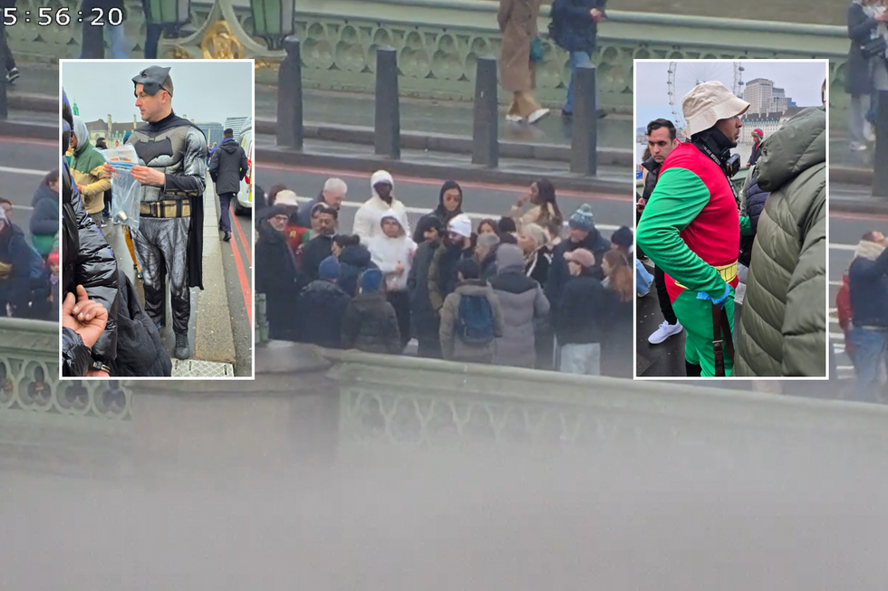 \u200bThe two serving officers made the arrest on the bridge