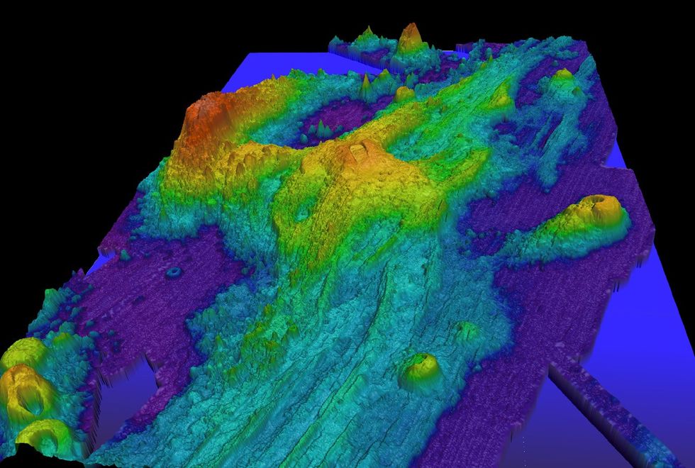 \u200bThe undersea volcano range of Axial Seamount