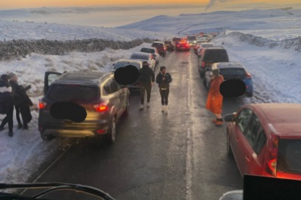 \u200bThe vehicles were causing an issue for traffic