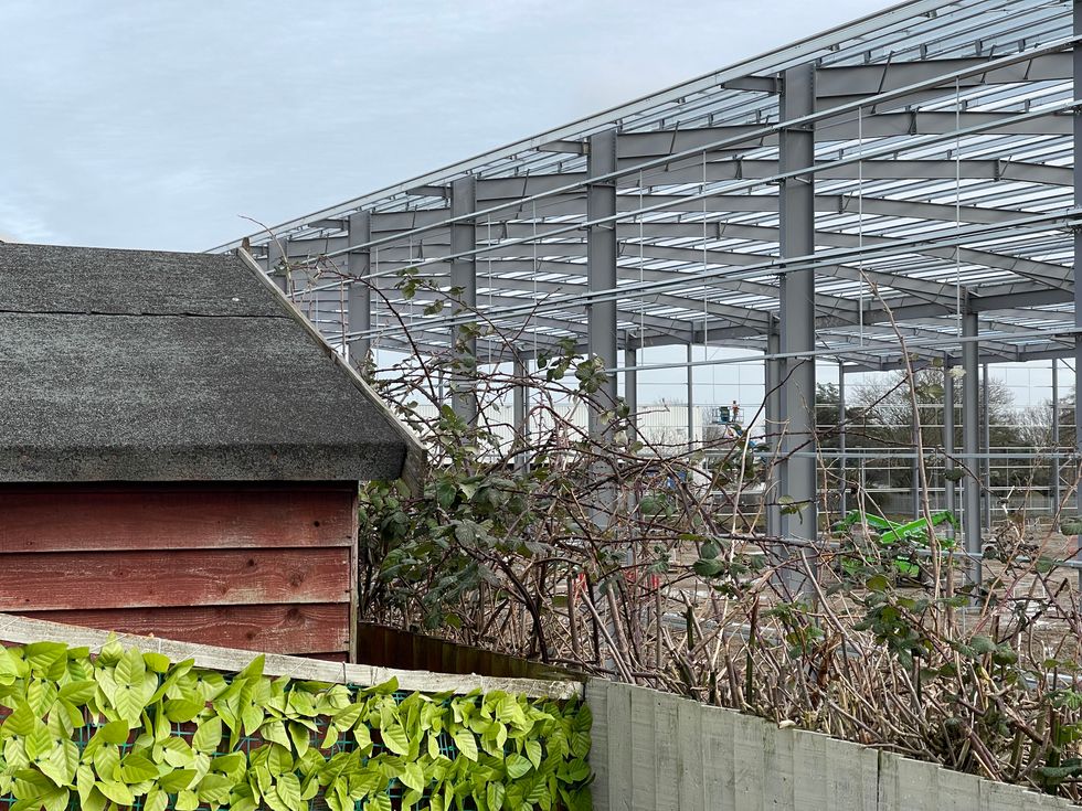 \u200bThe warehouse behind the back gardens