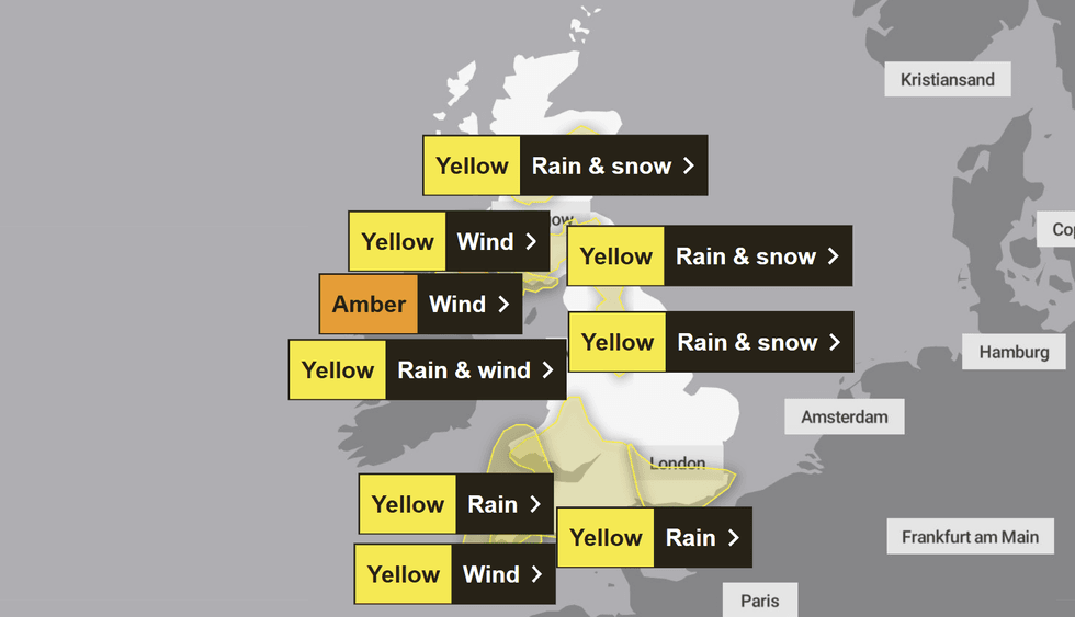 \u200bThe weather alerts in place