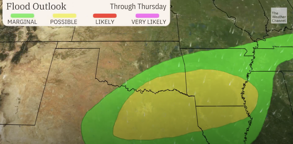 \u200bThe Weather Channel map