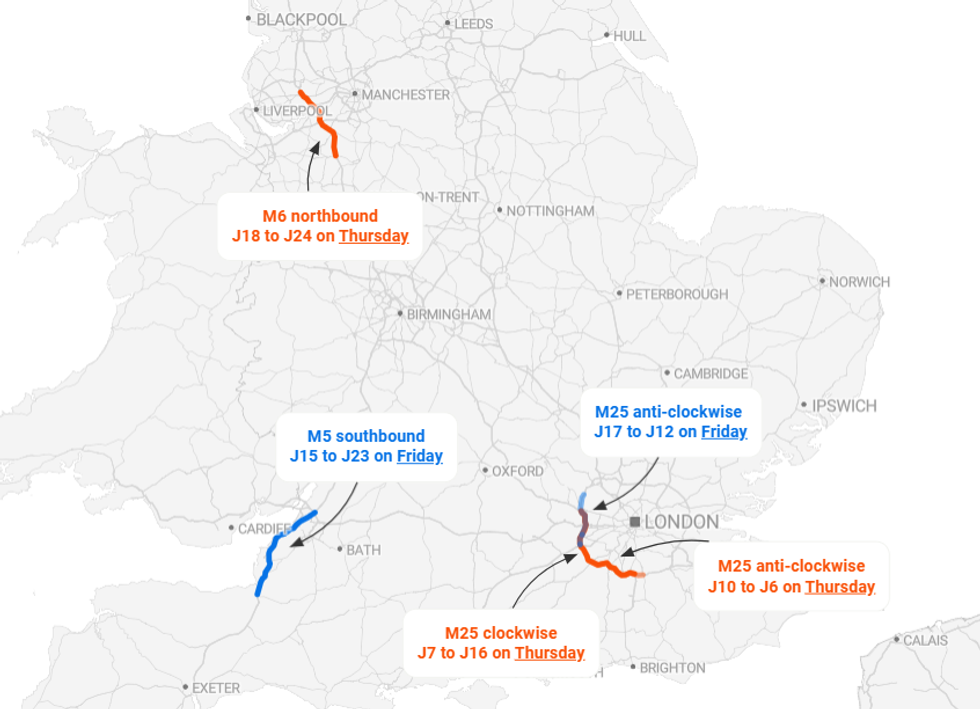 \u200bThe worst traffic delays expected over the Easter weekend this week