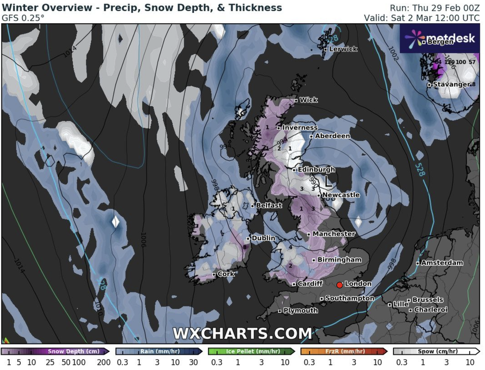 \u200bThere could be colder weather in Scotland and rural areas in England