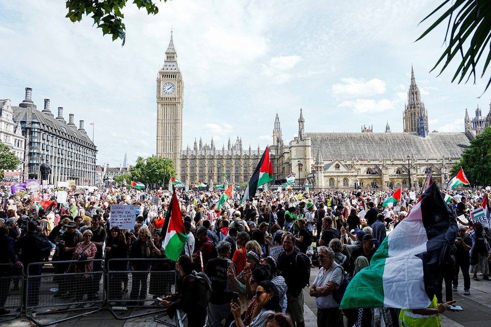 \u200bThere were some scuffles in Parliament Square