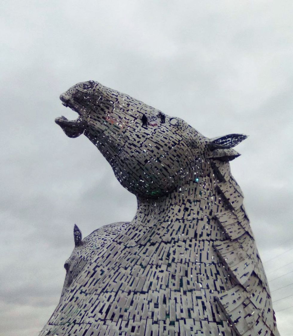 \u200bThis Is Rigged activists climb The Kelpies