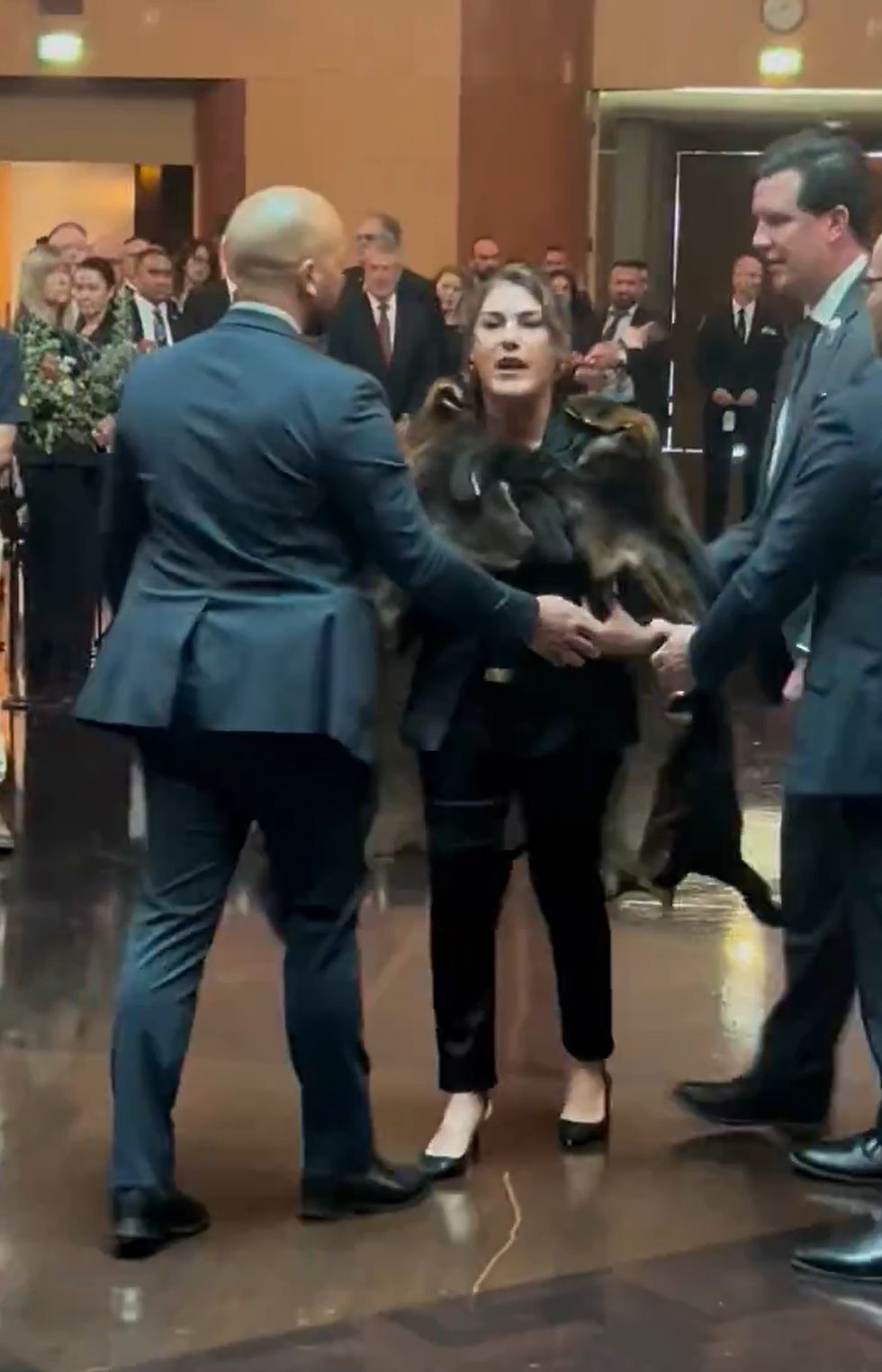 \u200bThorpe was then dragged out by security