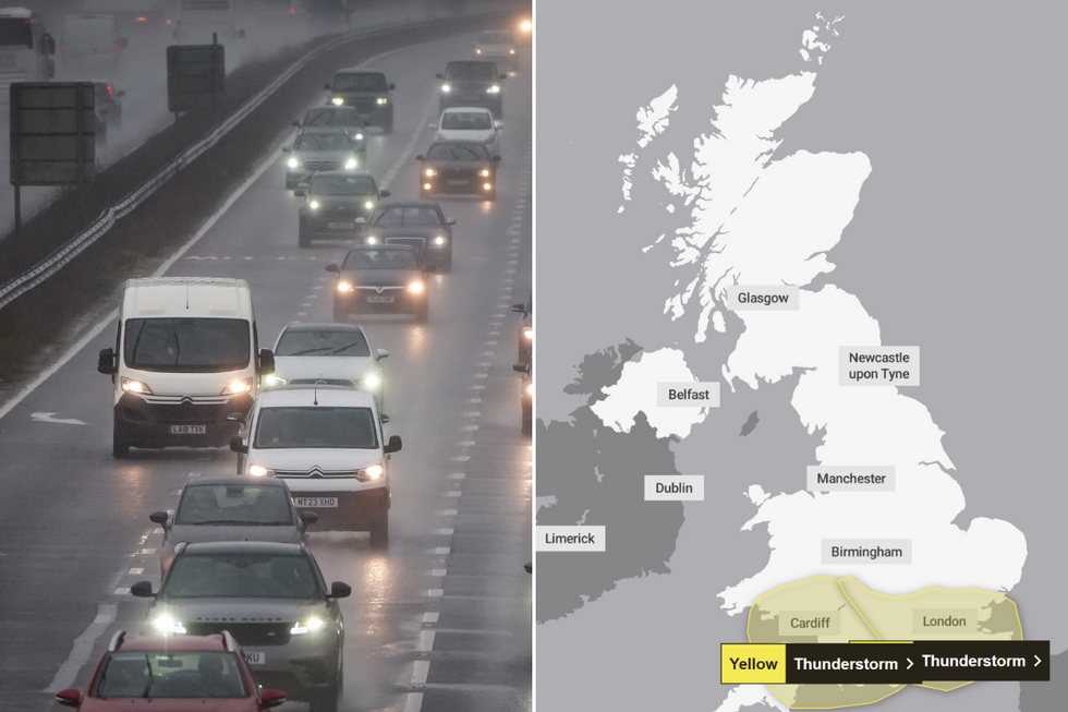 \u200bThunderstorms are expected to hit the UK