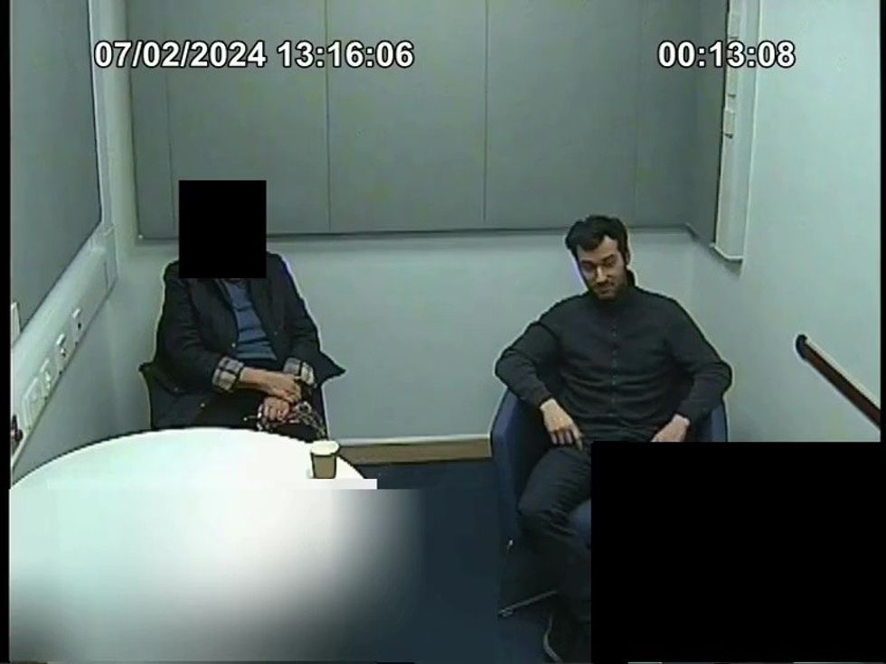 \u200bTihomir Ivanov Ivanchev being interviewed by police