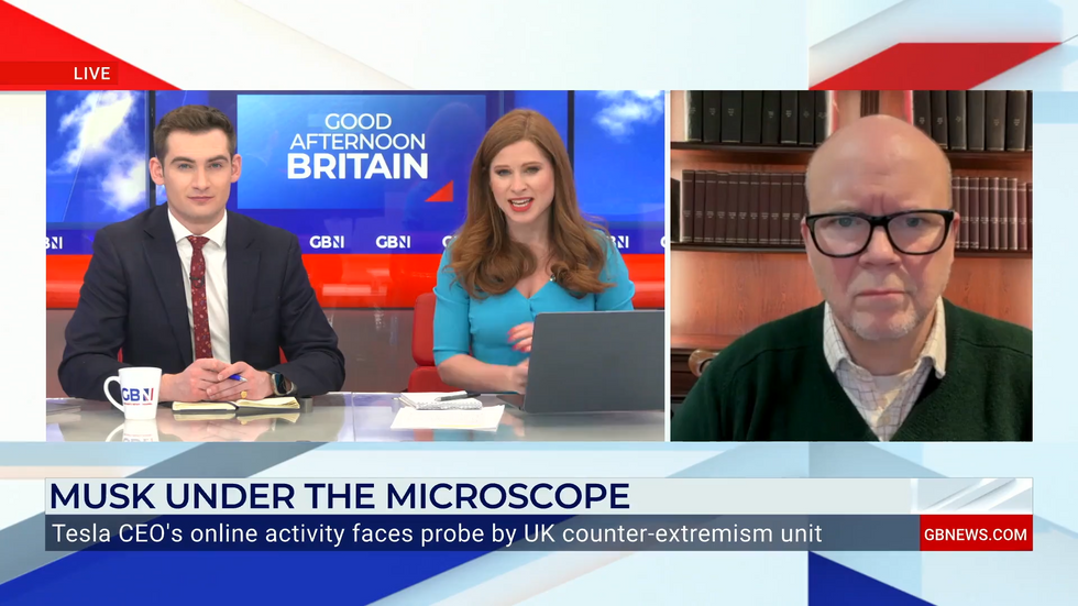 \u200bToby Young joined Tom Harwood and Emily Carver on GB News
