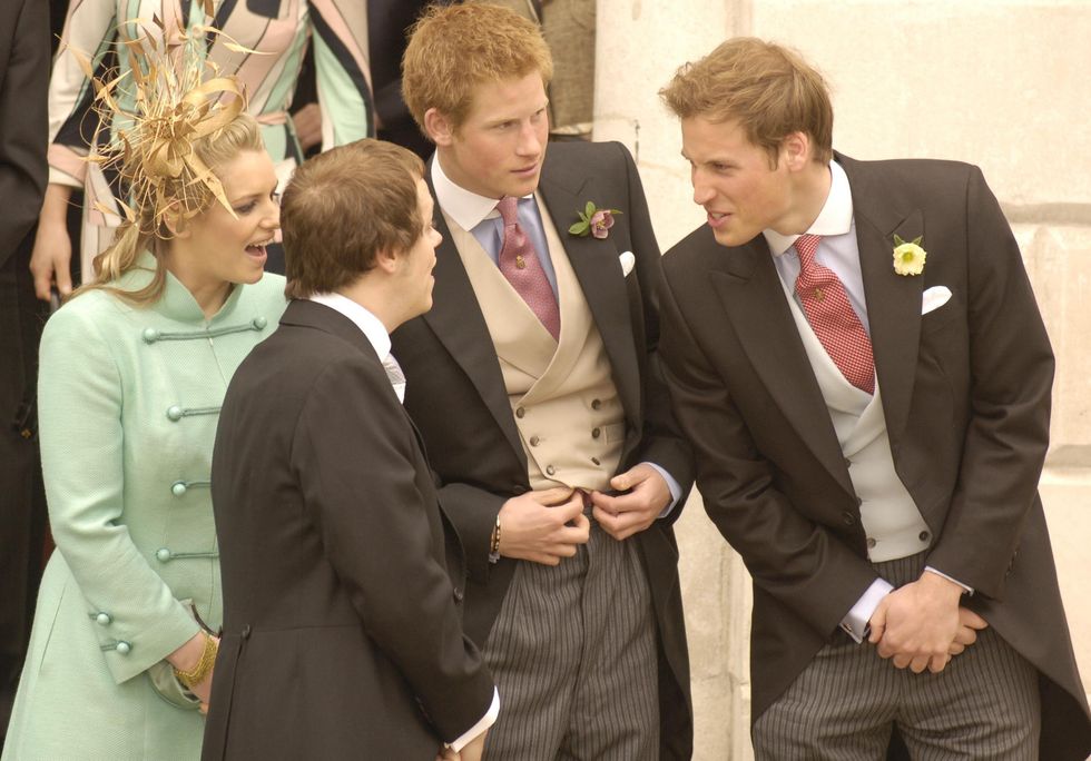 \u200bTom Parker Bowles with Prince Harry and Prince William