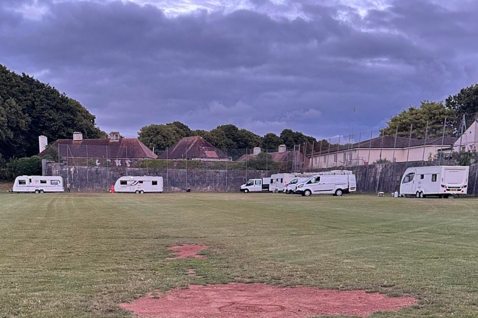 \u200bTravellers on the site in Plymoluth