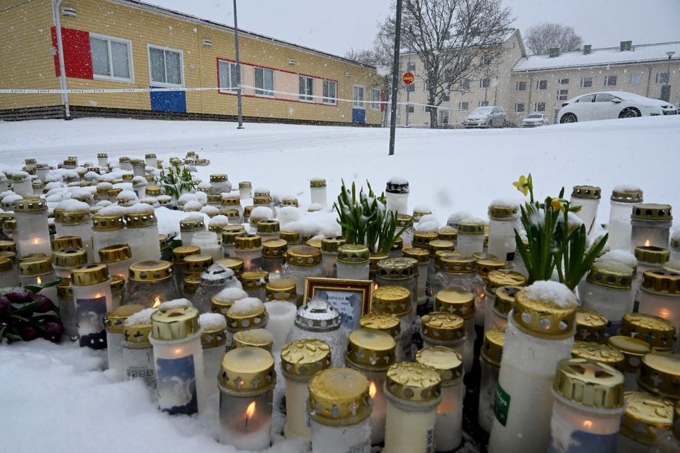 \u200bTributes were left at the scene in Helsinki