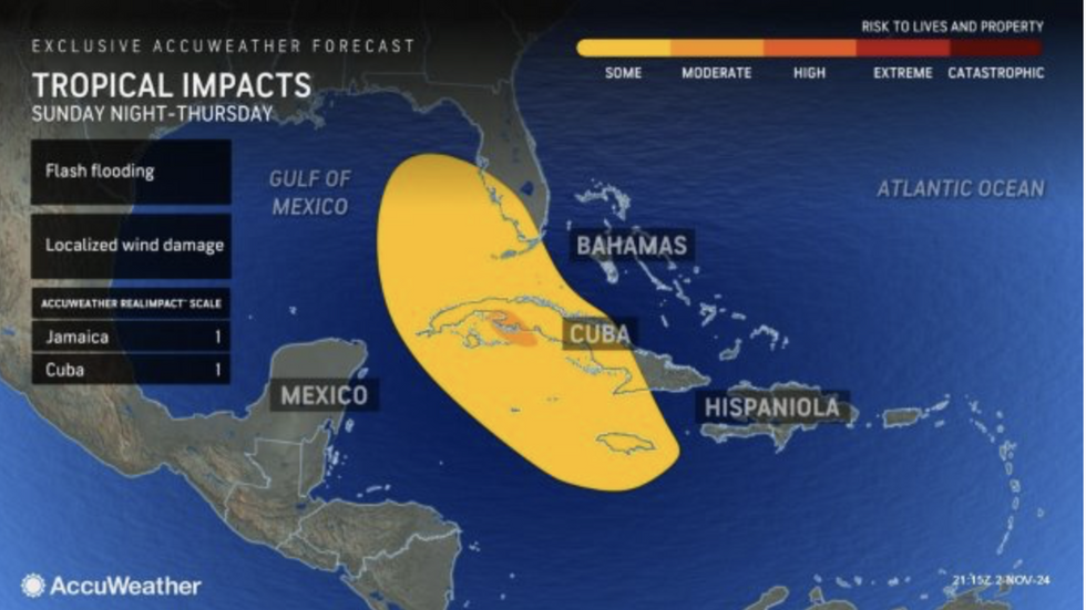 \u200bTropical impact map
