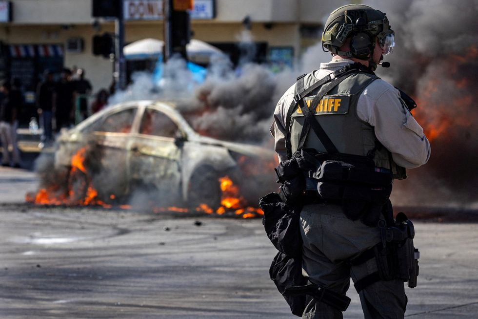 \u200bTrump federalised part of California's National Guard under Title 10 authority, placing himself rather than Governor Newsom at the top of the chain of command