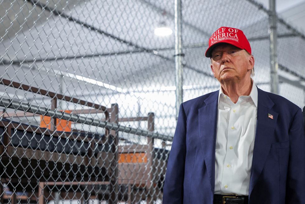 \u200bTrump visited an immigration detention facility in Florida when he threatened Musk with deportation