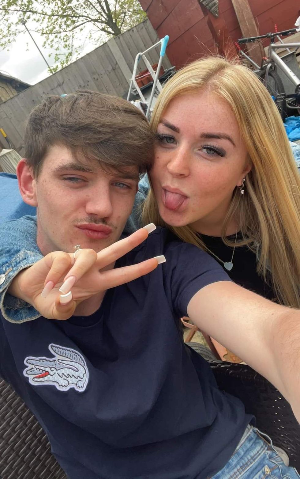 \u200bTyler Kerry pictured with his girlfriend Molly (no surname given)