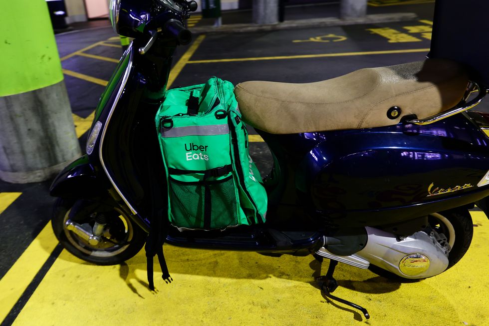 \u200bUber Eats delivery bike