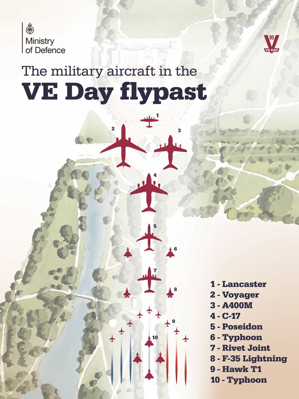 \u200bVE Day flypast details