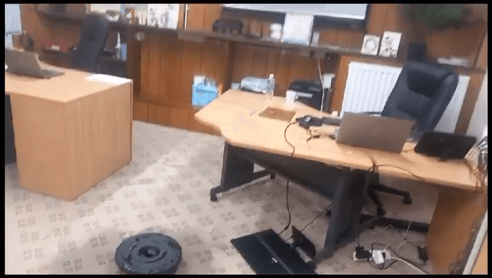 \u200bVideo from the scene shows one of the rooms in the base trashed in the wake of the attack