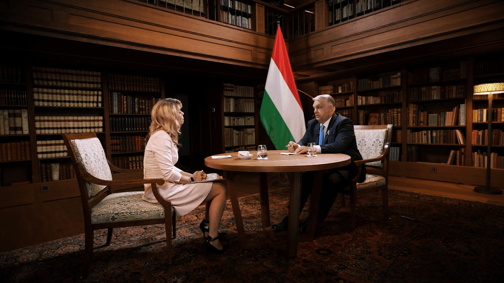 \u200bViktor Orban and Miriam Cates