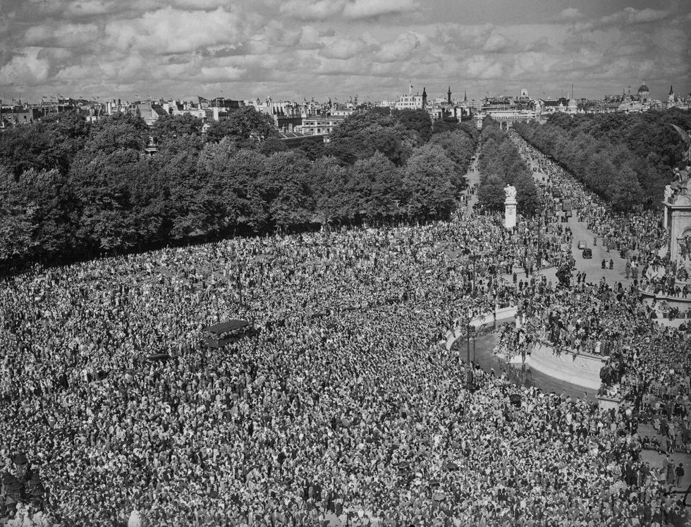 \u200bVJ Day celebrations in London 80 years ago