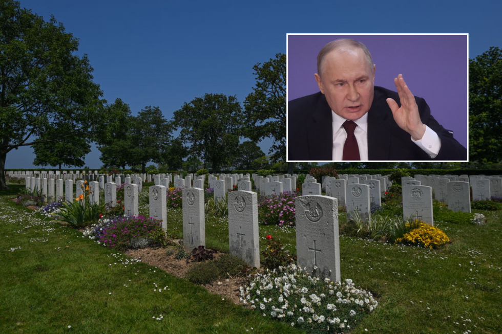 \u200bVladimir Putin and D-Day cemetery