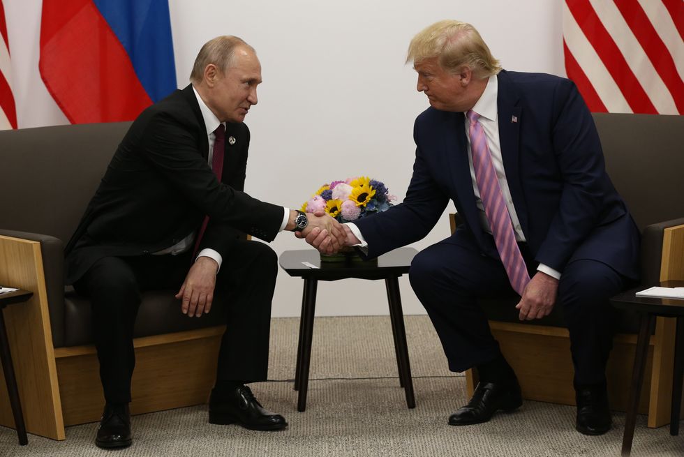 \u200bVladimir Putin and Donald Trump in 2019