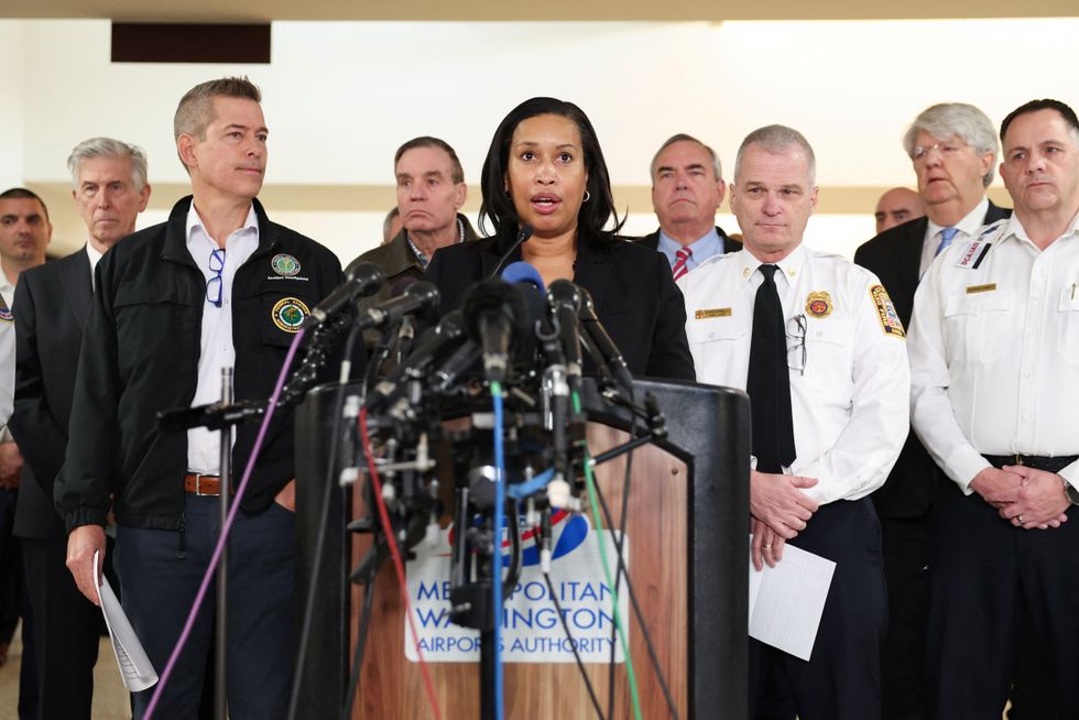\u200bWashington DC Mayor Muriel Bowser addresses the media
