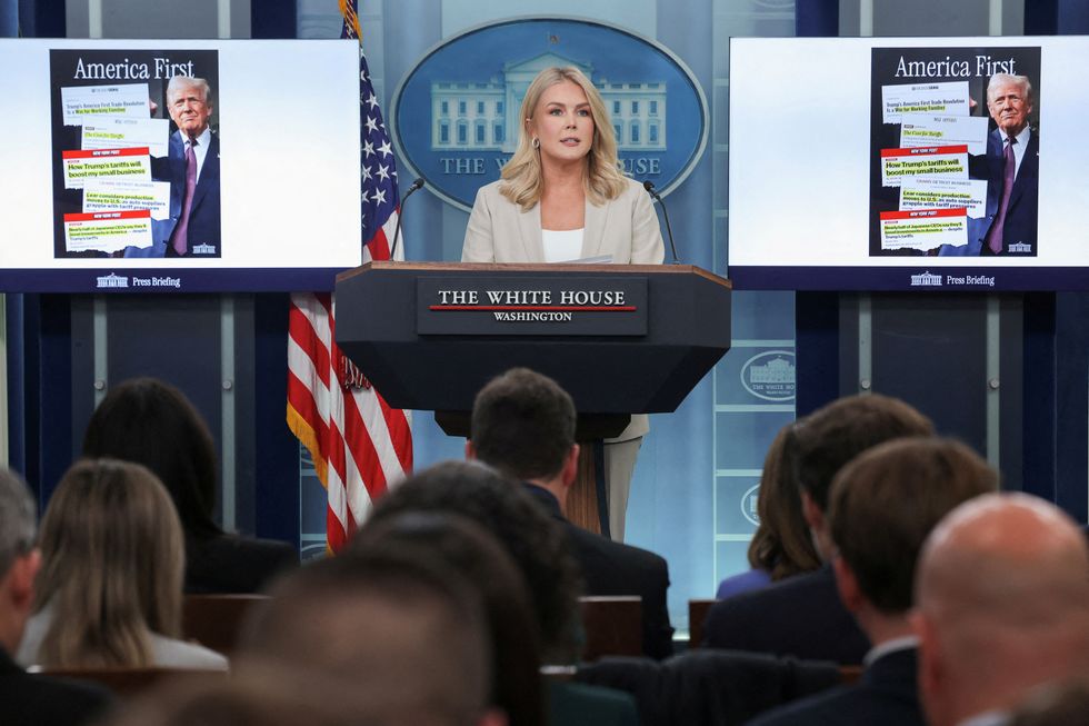 \u200bWhite House Press Secretary Karoline Leavitt holds a press briefing,
