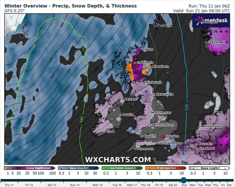 \u200bWinter overview for Sun 21 January