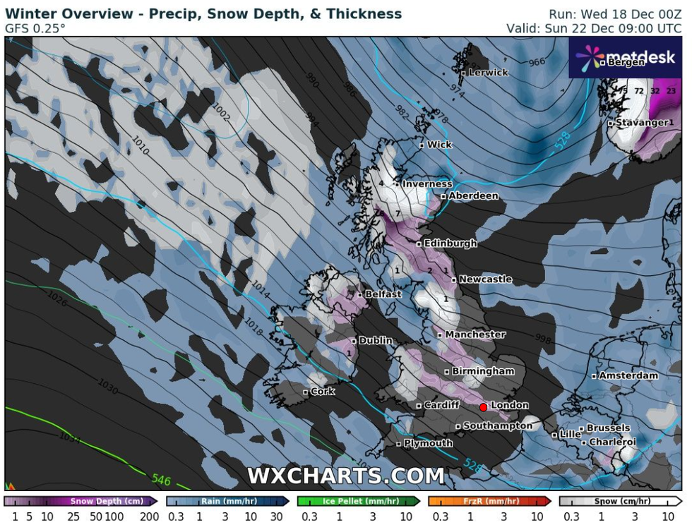 \u200bWinter overview map for December 22